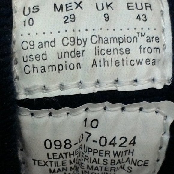 C9 Champion size 10 white and blue athletic shoes - Picture 5 of 5